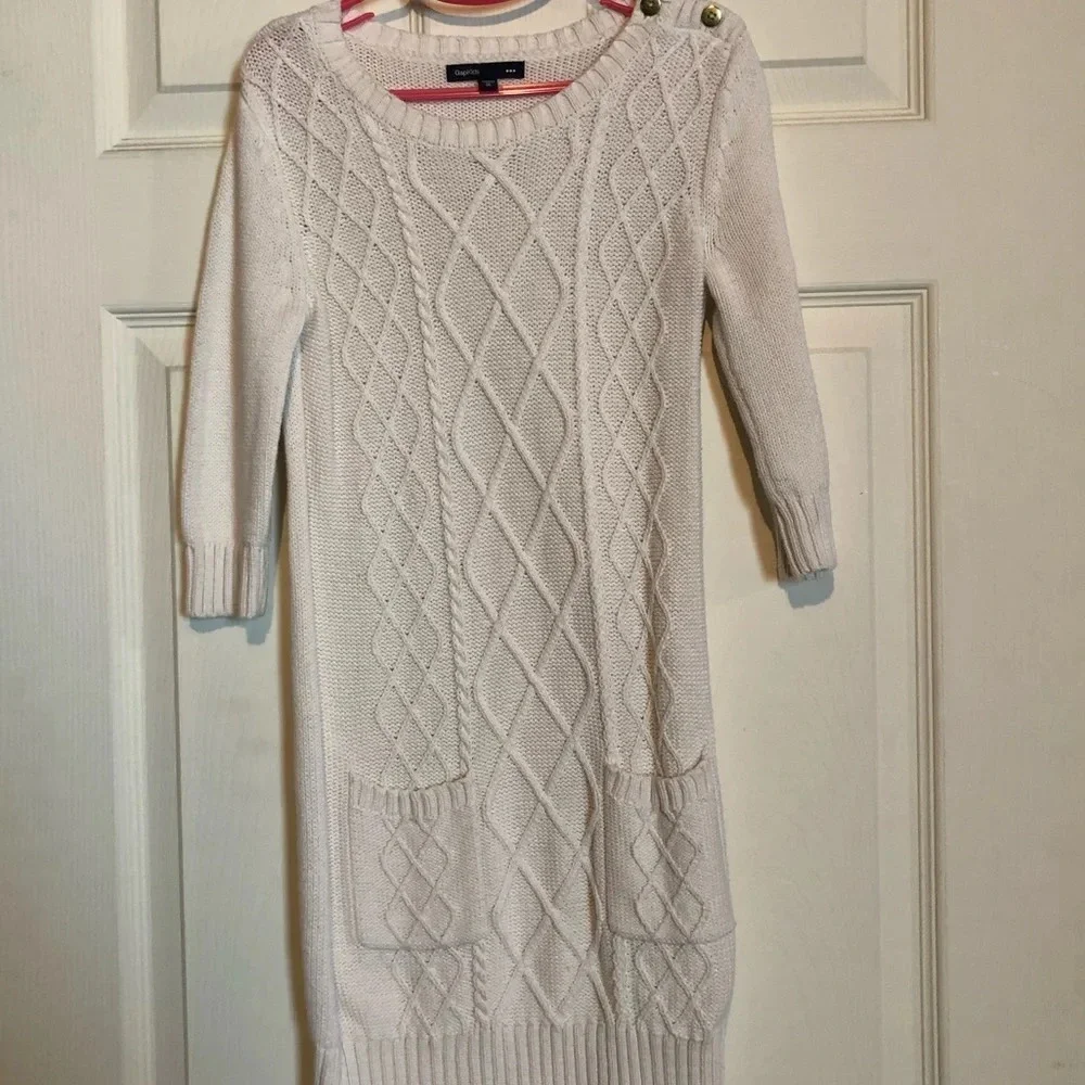 Gap Kids Long Sweater White/Cream Size 8